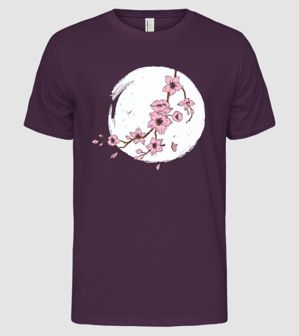 Înflorire de primăvară model mov pe tricou