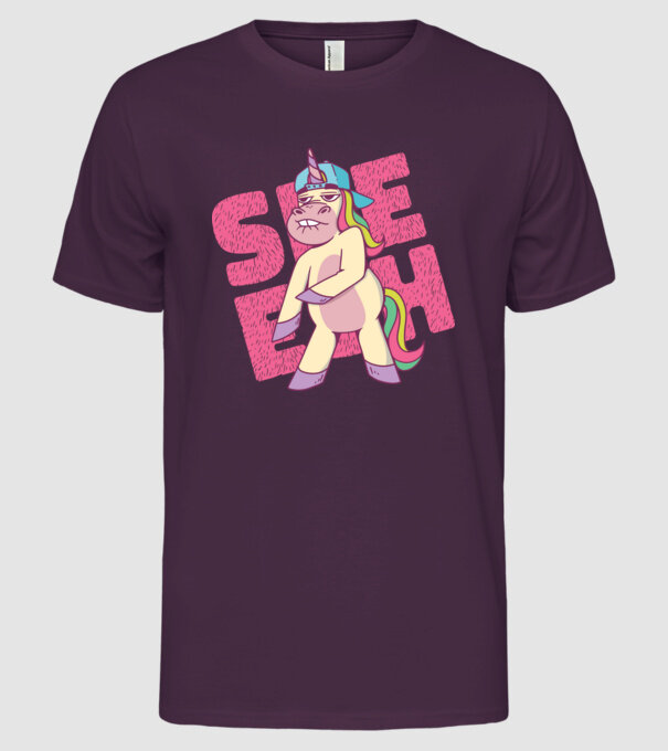Unicorn Shesh model mov pe tricou