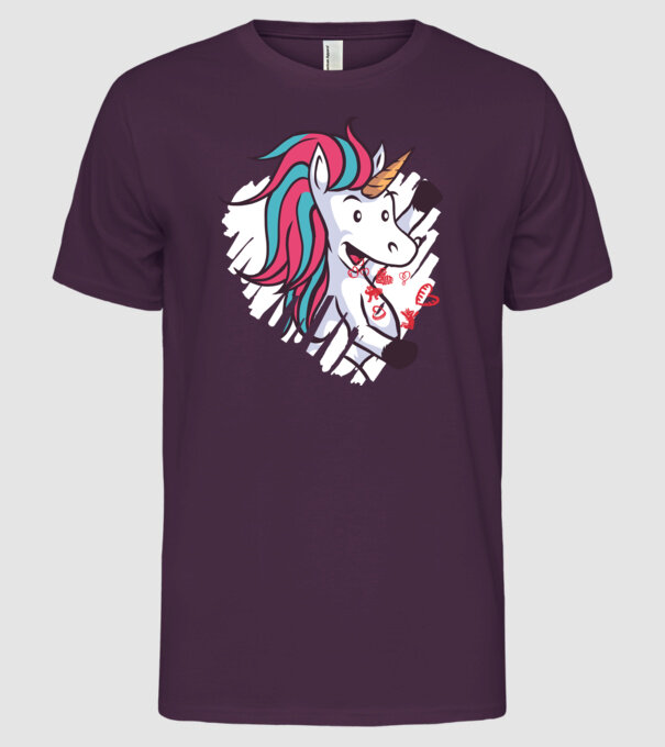 'Dragoste Unicorn pentru Valentine''s Day' model mov pe tricou