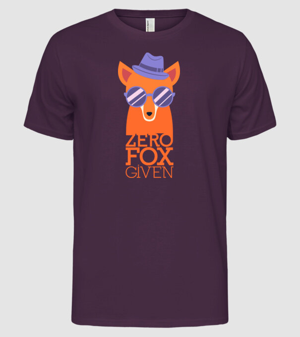 Zero Fox Given model mov pe tricou