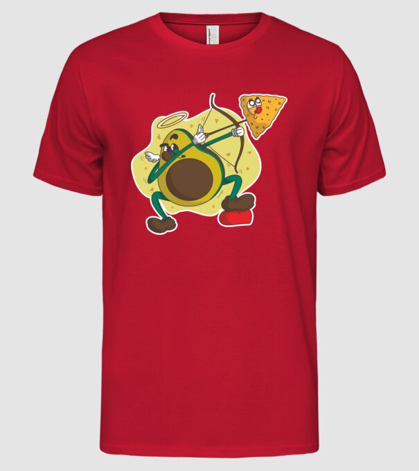 Dragoste de Avocado model roșu pe tricou