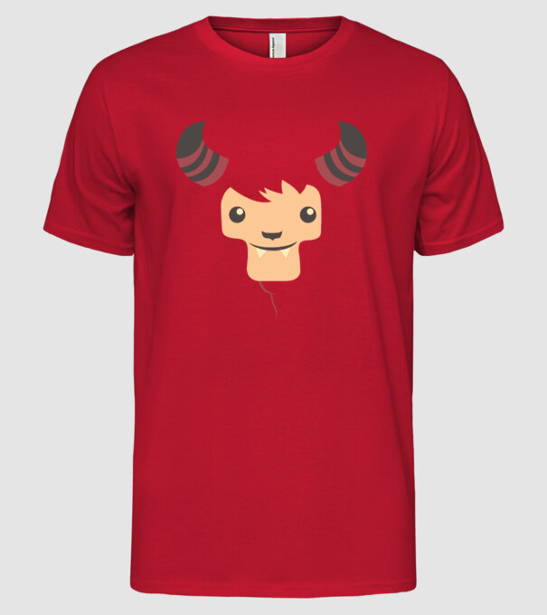 Goat Halloween model roșu pe tricou