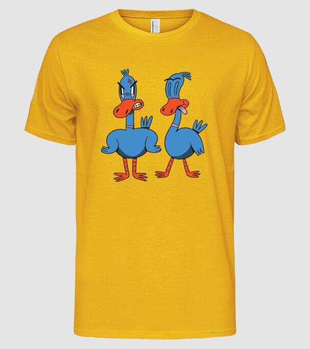 Rațe model galben pe tricou