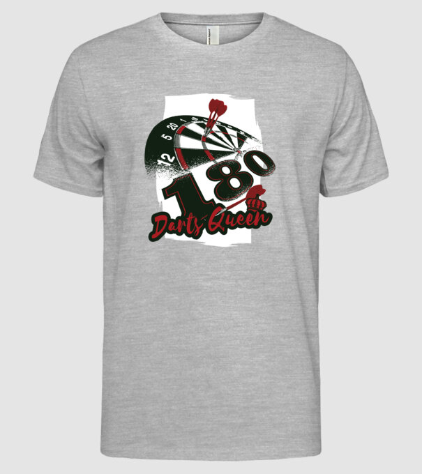Regina Darts model gri pe tricou