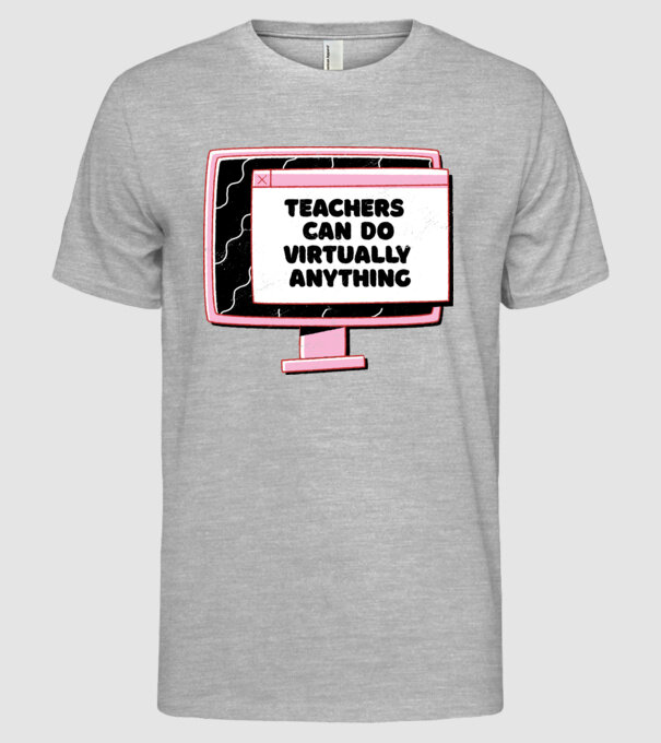 Home Office Pentru profesori model gri pe tricou