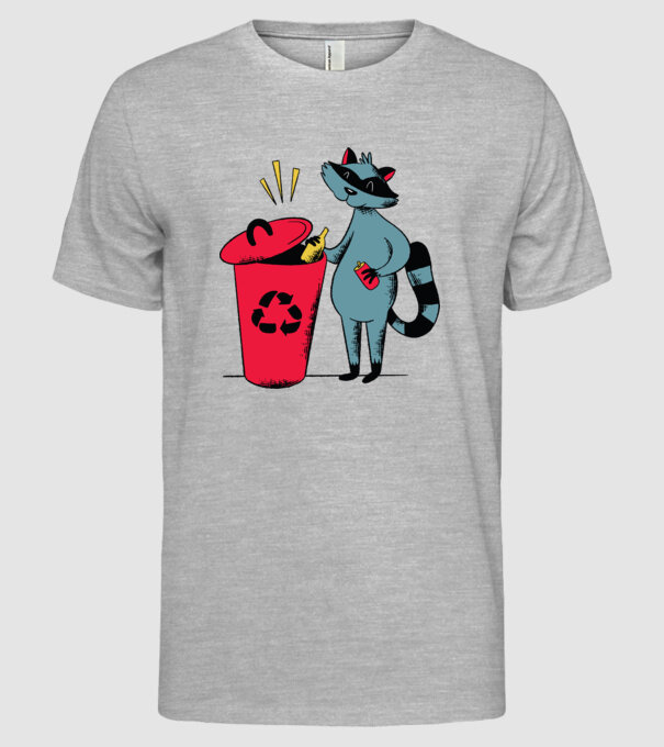 Reciclare Raton model gri pe tricou