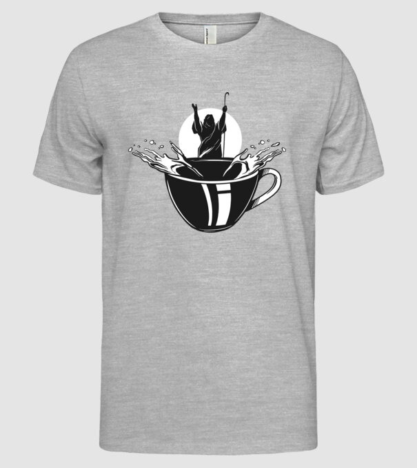 Moise cafea model gri pe tricou