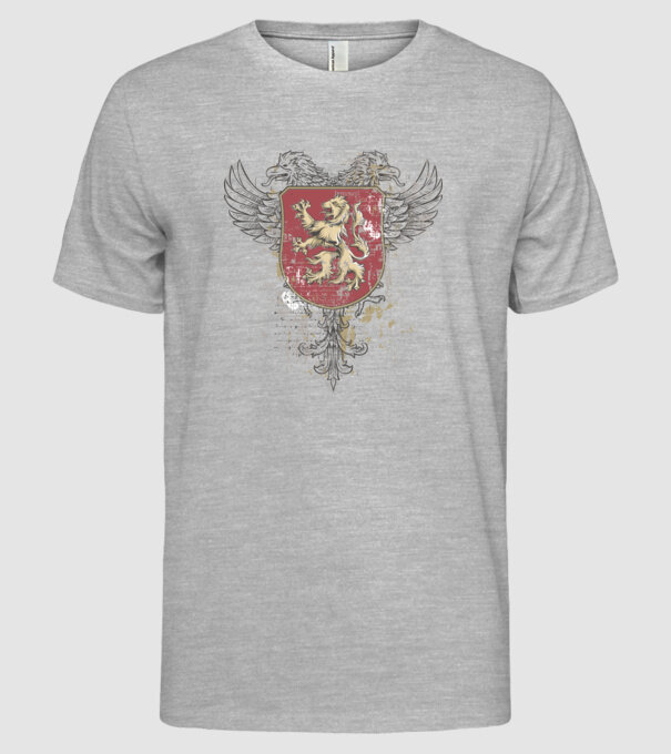 Scut - Leu model gri pe tricou