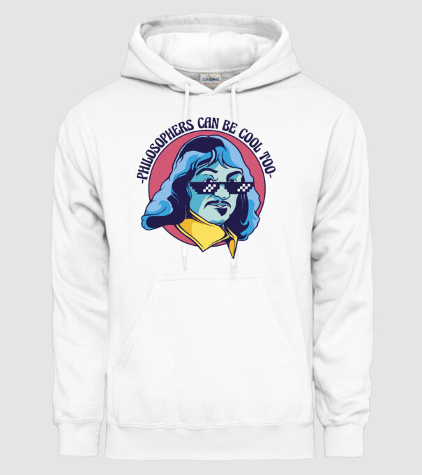 Chiar și Filozofii pot fi cool model alb pe tricou