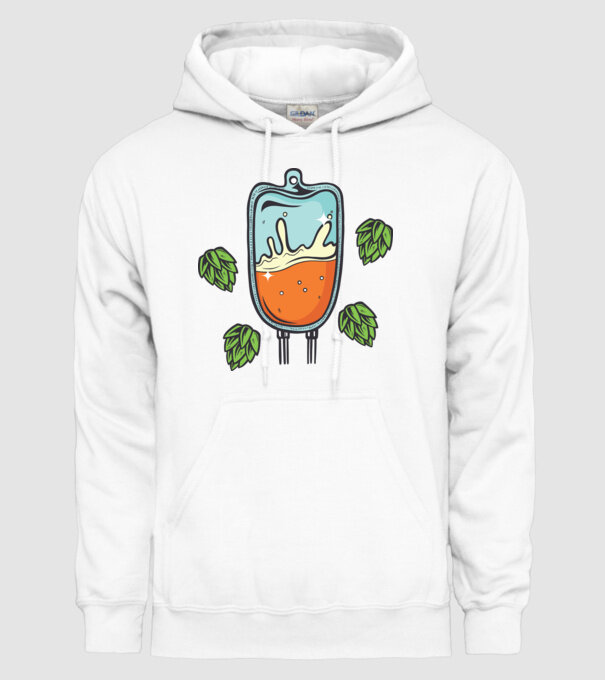 Grupa mea de sânge este IPA model alb pe tricou