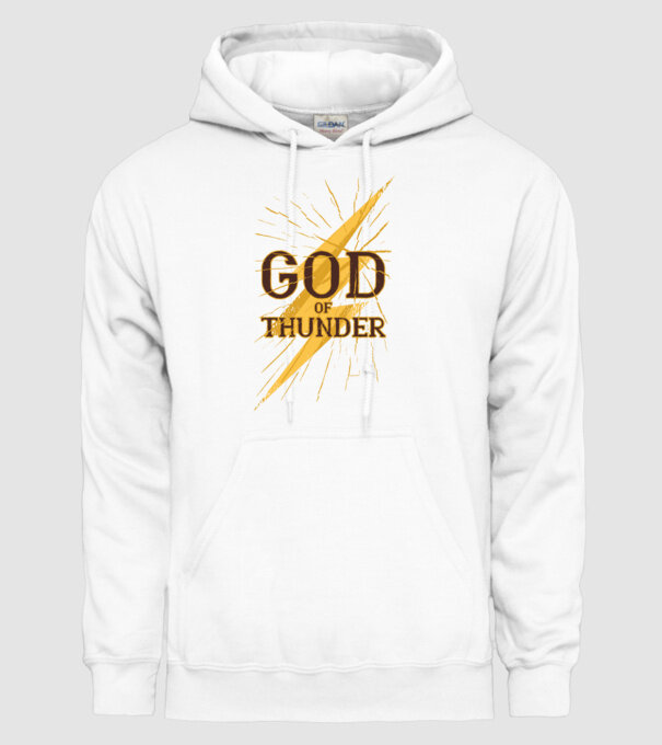Zeul Fulgerului model alb pe tricou