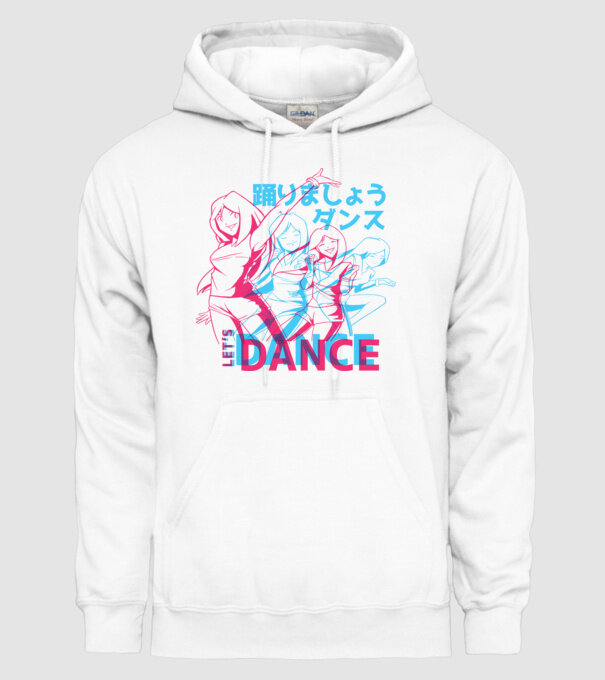 Anime Dance model alb pe tricou