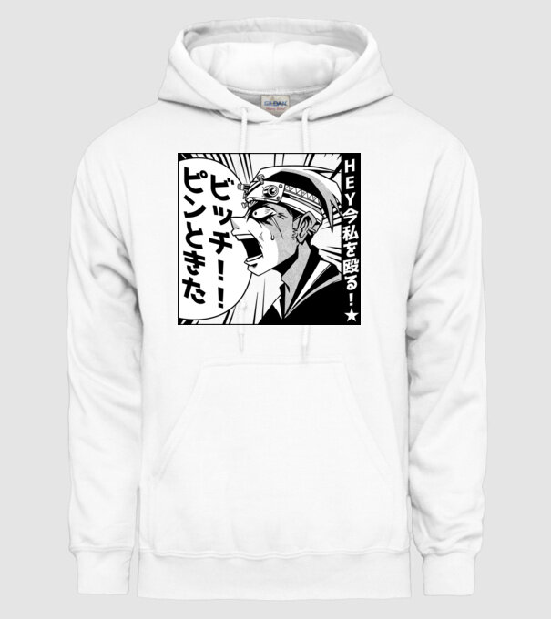 Cap Anime Manga model alb pe tricou