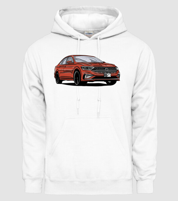 Mașină model alb pe tricou