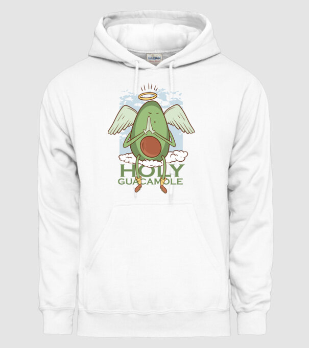 Rai avocado model alb pe tricou