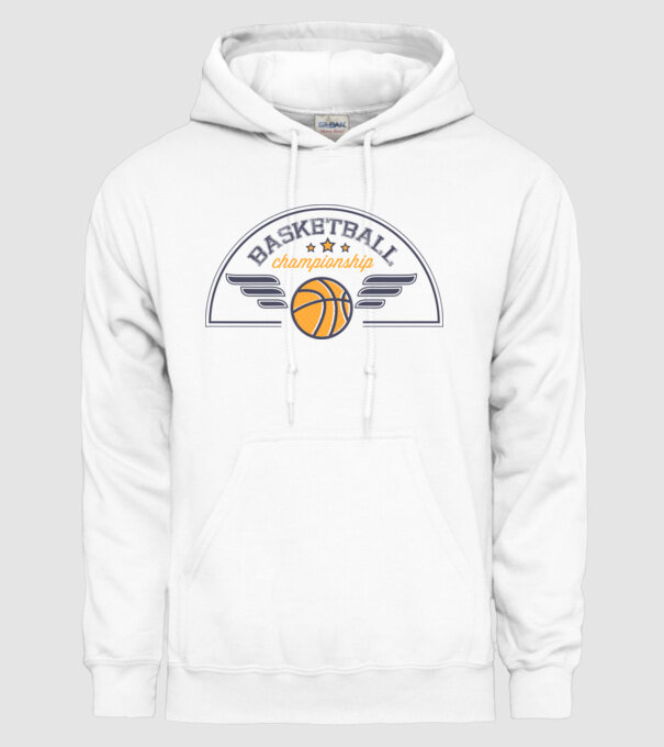 Basketball Championship model alb pe tricou