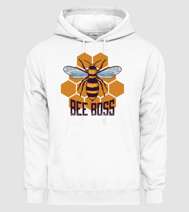 Bee Boss Șef Apicultor model alb pe tricou