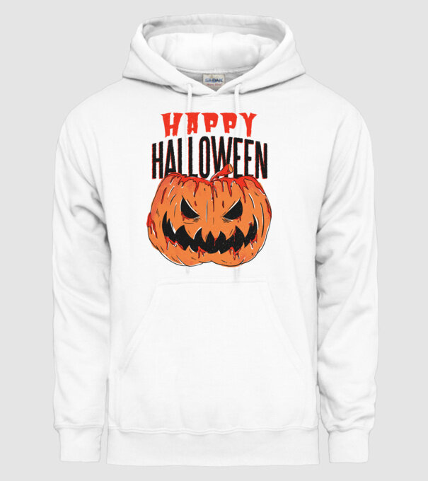 Happy Halloween Pumpkin model alb pe tricou