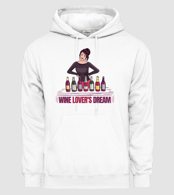Degustare de vinuri model alb pe tricou