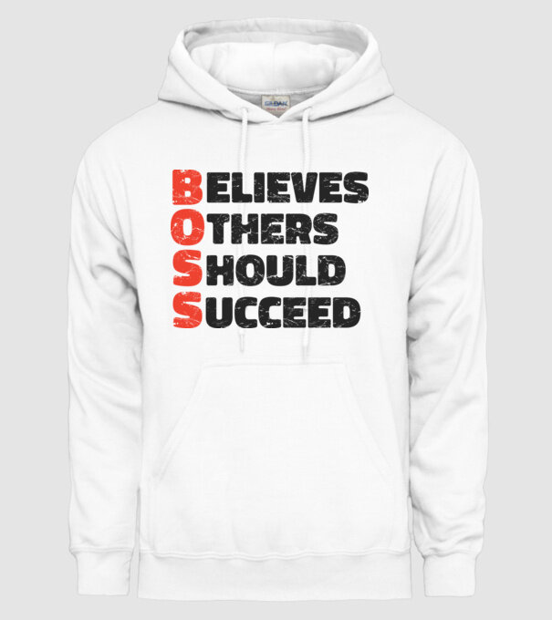 BOSS Șef model alb pe tricou