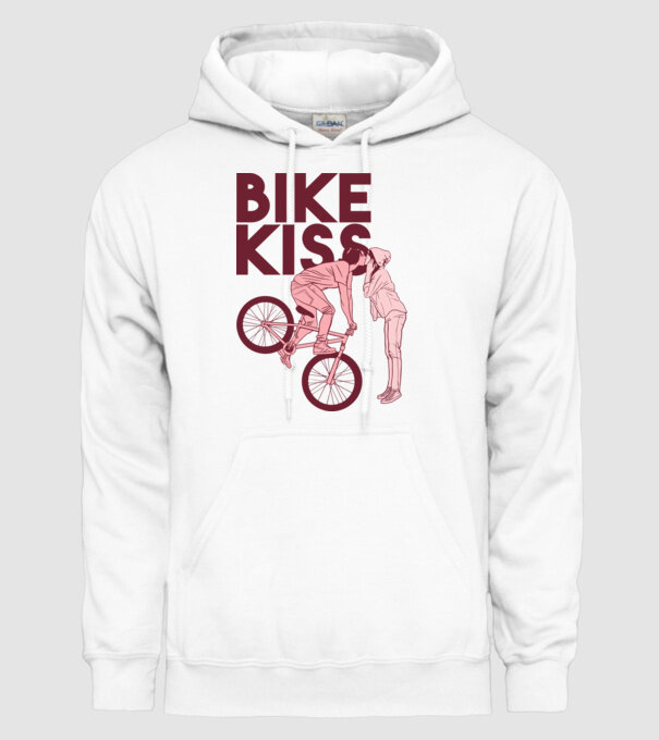 Pupici cu bicicletă model alb pe tricou