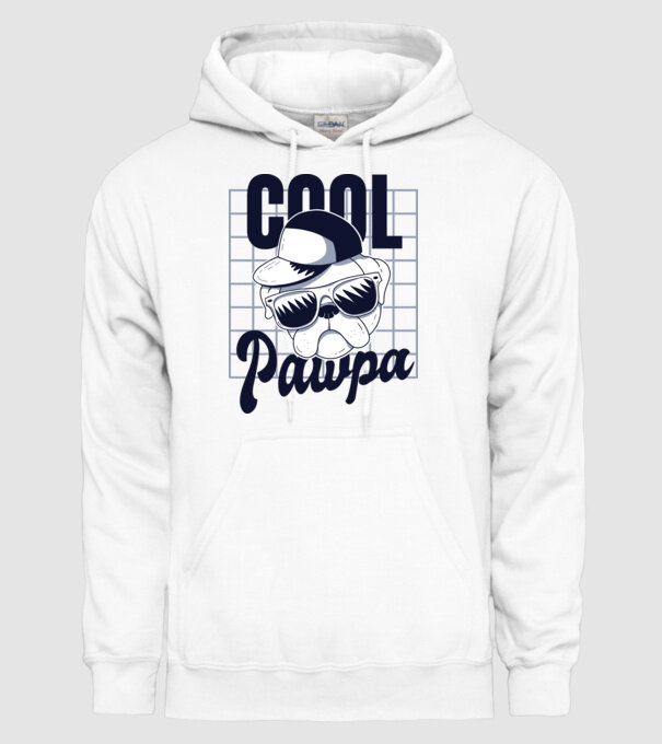 Cool Pawpa model alb pe tricou
