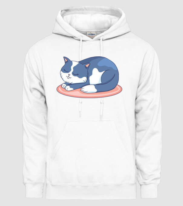 Pisicuță drăguță model alb pe tricou