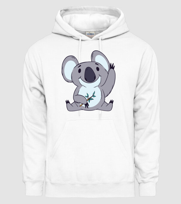 Koala drăguț model alb pe tricou