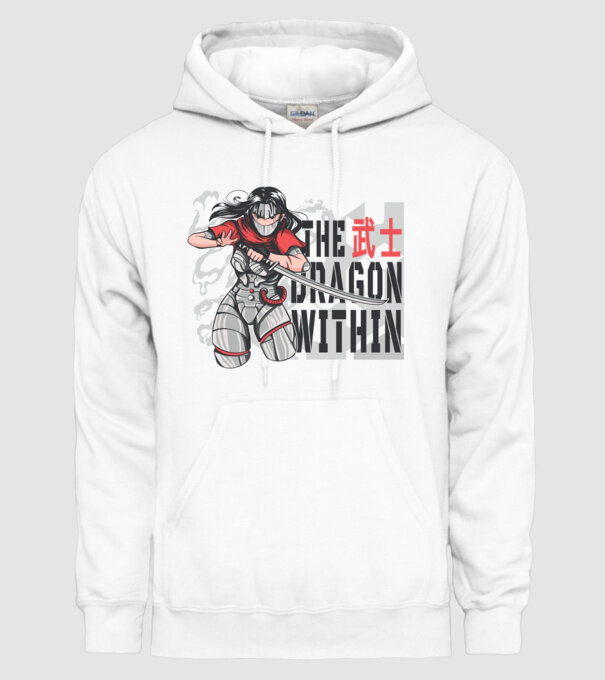 Cyborg Ninja fată Anime model alb pe tricou