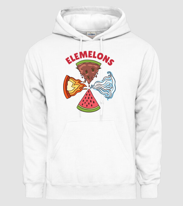 Elemente pepene model alb pe tricou