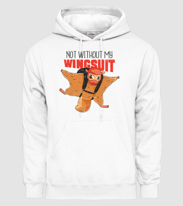 Veveriță cu parașută tricou amuzant model alb pe tricou