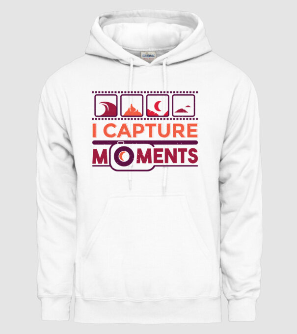 Prind momentele - Fotograf model alb pe tricou