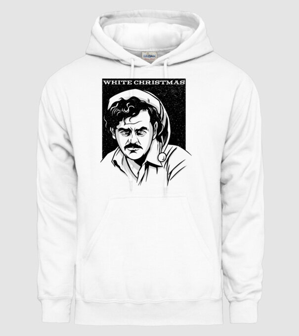 Crăciun alb cu Pablo model alb pe tricou