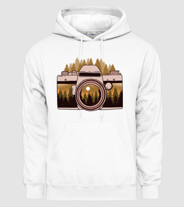 Natură Fotograf tricou fotograf model alb pe tricou
