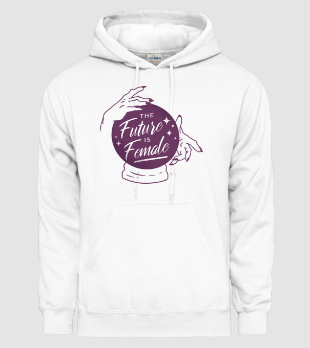 Future is Female Ziua Femeii model alb pe tricou