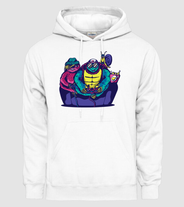 Animale Gamer model alb pe tricou