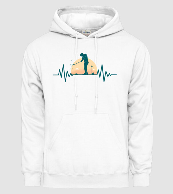 Golf Bătăi de inimă model alb pe tricou