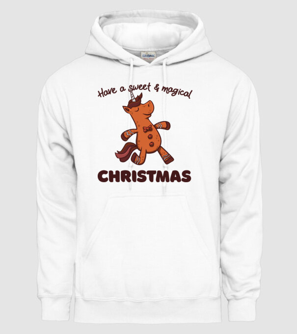 Have a sweet and magical Christmas model alb pe tricou