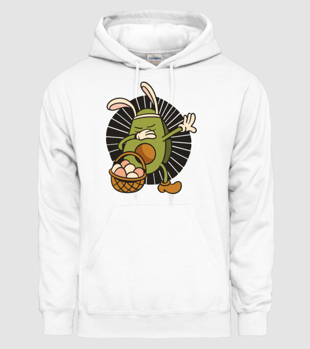 Avocado de Paște DAB model alb pe tricou