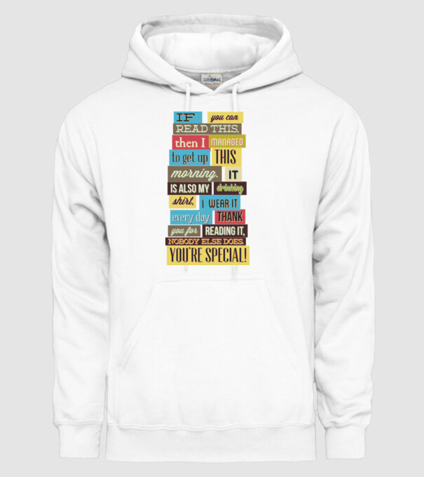 If you can read this then i managed to get up this morning model alb pe tricou