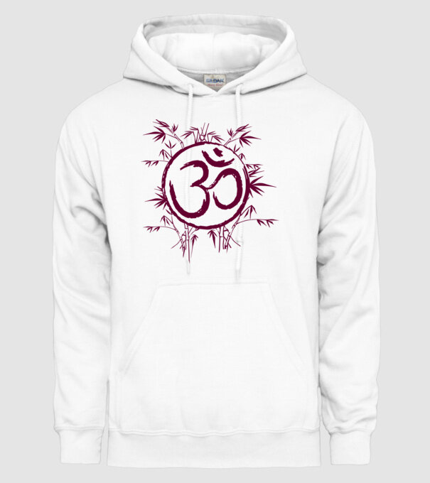 Simbol Yoga model alb pe tricou