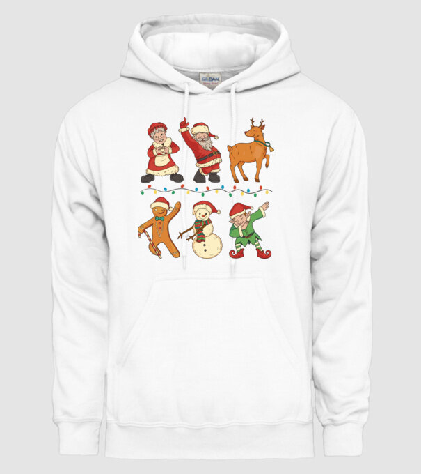 Crăciun DAB model alb pe tricou
