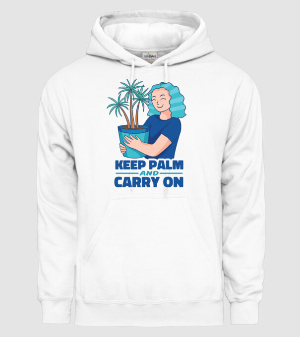 Keep Calm and Carry On model alb pe tricou