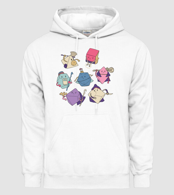 Caractere Cub model alb pe tricou