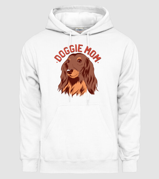 Mamă de Câine model alb pe tricou