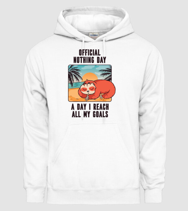 Leneș - Odihnă oficială model alb pe tricou