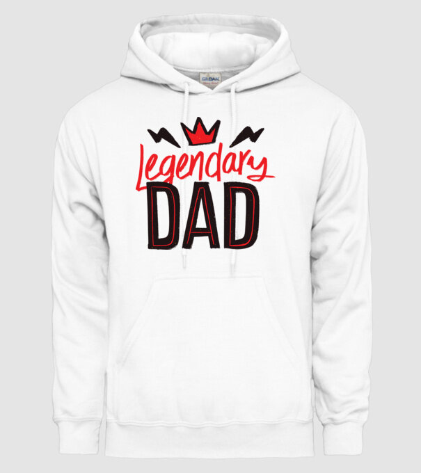 Tată legendar model alb pe tricou