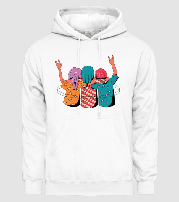 Cele mai bune prietene model alb pe tricou