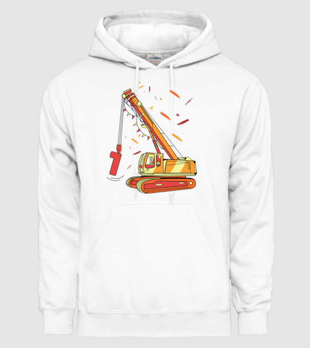 Prindere 1st Birthday model alb pe tricou