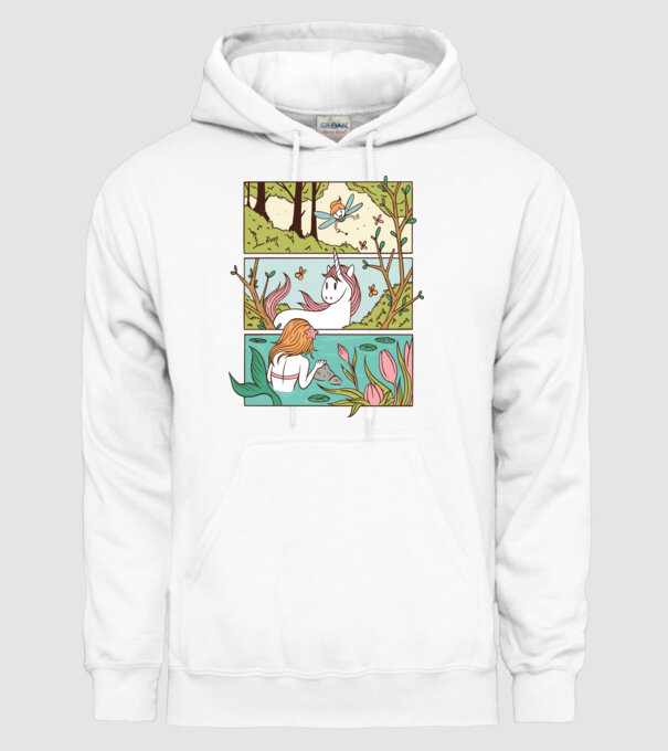 Lumea poveștilor model alb pe tricou